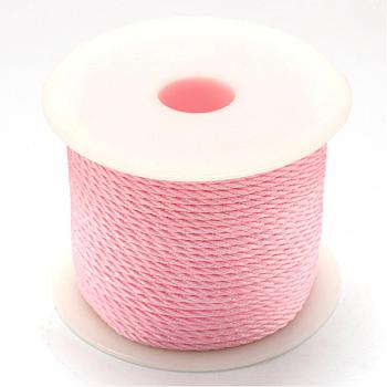 Nylon Thread, Pink, 1.0mm, about 49.21 yards(45m)/roll