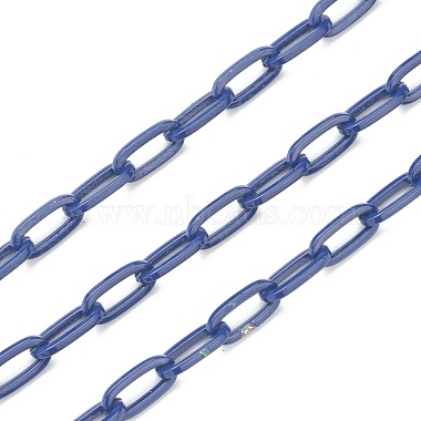 Dark Blue Brass Paperclip Chains Chain