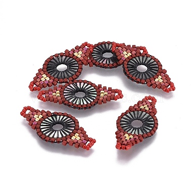 MIYUKI & TOHO Handmade Japanese Seed Beads Links(SEED-E004-G01)-2