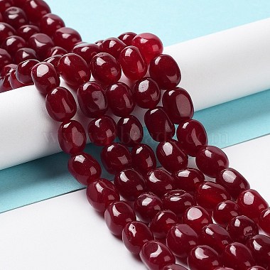 Dark Red Nuggets Other Jade Beads