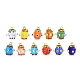Alloy & Lampwork Pendants(FIND-G114-01G)-1