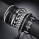 6Pcs 6 Style Adjustable Braided Imitation Leather Cord Bracelet Set with Waxed Cord for Men(BJEW-F458-06)-7