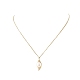 Natural Pearl Pendant Necklace & Dangle Earrings(SJEW-JS01276)-3
