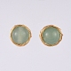 Natural Green Aventurine Ball Stud Earrings(EJEW-JE03980-04)-3