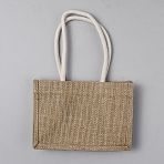 Burlap Shopping Tote Bags, for Presents, Party Favor Gift Bags, Rectangle, Tan, 31.5cm, Open: 23.5x13x16.5cm(ABAG-WH0040-63)