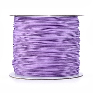 Nylon Thread, Nylon Jewelry Cord for Custom Woven Jewelry Making, Medium Purple, 0.6mm, about 142.16 yards(130m)/roll(NWIR-D055-0.6mm-08)