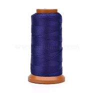 Polyester Threads, for Jewelry Making, Midnight Blue, 0.2mm, about 1093.61 yards(1000m)/roll(NWIR-G018-B-10)