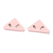 Triangle Shaped Plastic Clips, for Office School Supplies, Pink, 31x52x19mm(AJEW-F054-02A)