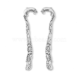 Zinc Alloy Bookmarks, Dolphin, Cadmium Free & Nickel Free & Lead Free, Antique Silver, 83x20x4mm, Hole: 2.5mm(PALLOY-16-AS-FF)