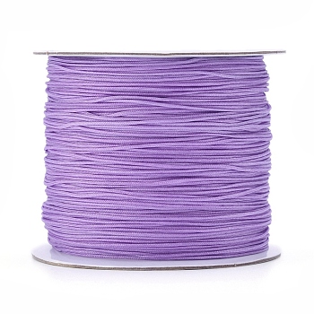 Nylon Thread, Nylon Jewelry Cord for Custom Woven Jewelry Making, Medium Purple, 0.6mm, about 142.16 yards(130m)/roll