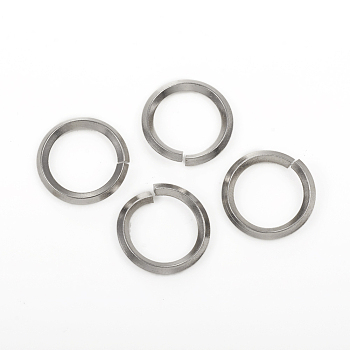 304 Stainless Steel Jump Ring, Open Jump Rings, Stainless Steel Color, 10 Gauge, 19x2.5mm, Inner Diameter: 14mm