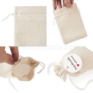 Burlap Packing Pouches Drawstring Bags(ABAG-TA0001-14)-5