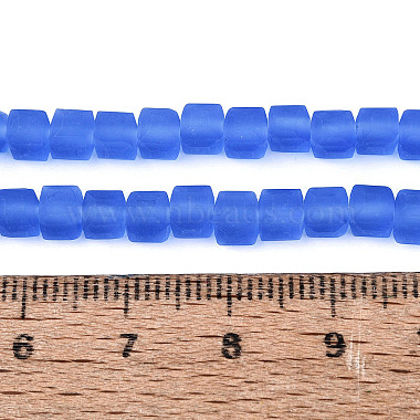 brins de perles de verre d&eacute;poli transparent(GLAA-N072-01A-A13)-4