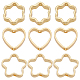 60Pcs 3 Styles Rack Plating Alloy Bead Frames(KK-BBC0016-24)-1