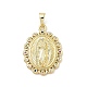 Brass Micro Pave Cubic Zirconia Pendants(KK-H255-18G)-1