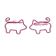 Open Pig Shape Iron Stud Earrings(EJEW-JE04728)-2