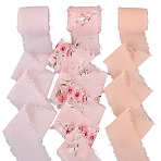 Polyester Ribbon, Raw Edged Ribbon, for Wedding Invitations, Bouquets, Gift Wrapping, Mixed Color, 1-3/4 inch(43mm), about 5.47 Yards(5m)/Set(OCOR-CP0001-16C)