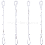 4Pcs Polyester Rope Hanging Planter, White, 415x32x10mm(AJEW-GF0012-78)