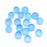 Natural Agate Cabochons, Dyed & Heated, Half Round, 4x2~4mm(G-P393-R01-4mm)