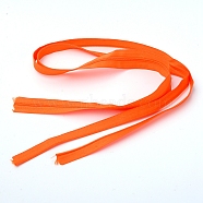 Nylon Invisible Zipper Fastener, for Clothes DIY Sewing Accessories, Orange, 91.4x2.6x0.2cm(FIND-WH0068-23B)