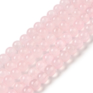 Natural & Dyed Malaysia Jade Bead Strands, Round, Pink, 10mm, Hole: 1.0mm, about 38pcs/strand, 15 inch(G-A146-10mm-A16)