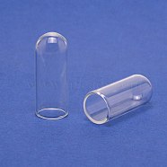 Mini Glass Dome, Glass Display Cover, Clear, 50x20mm, Inner Diameter: 16~16.5mm(GGLA-WH0032-01D)