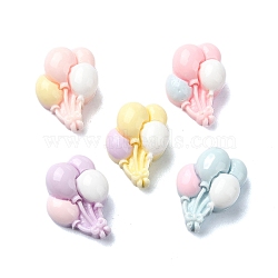 Macaron Color Opaque Resin Decoden Cabochons, Mixed Color, Balloon, 14x10x5.5mm(CRES-Q221-01F)