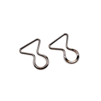 Zinc Alloy Clasps, Cadmium Free & Lead Free, 8 Shape, Gunmetal, 52.5x40.5x8mm