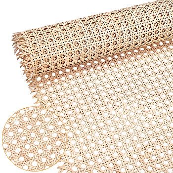 Natural Rattan Wicker, Solid Weaving Material, for DIY, Furniture Knitting, Wheat, 520~535x2mm, 1m/roll