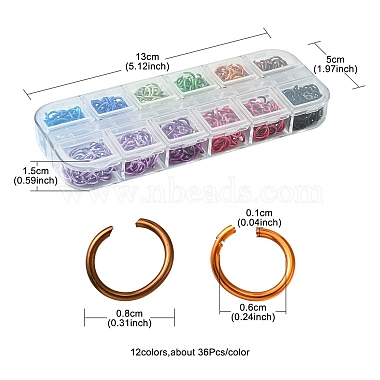 24G 12 Colors Aluminum Open Jump Rings(FIND-FS0001-81)-4