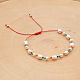 Natural Baroque Pearl & Seed Beads Braided Beaded Bracelet(ST4490357)-2