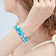 bracelet de perles tressées en verre rond étincelant(BJEW-SW00082-03)-6