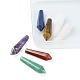 7Pcs 7 Styles Natural Mixed Gemstone Pointed Beads(G-FS0005-53)-3