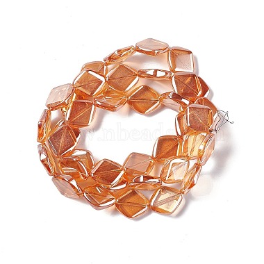 Electroplate Glass Beads Strands(EGLA-L032-PL01)-2