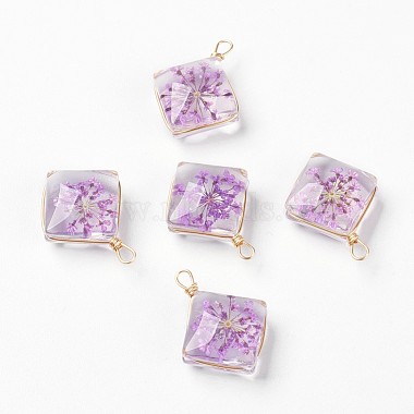 Inner Flower Glass Pendants(GLAA-K036-B03-NF)-2