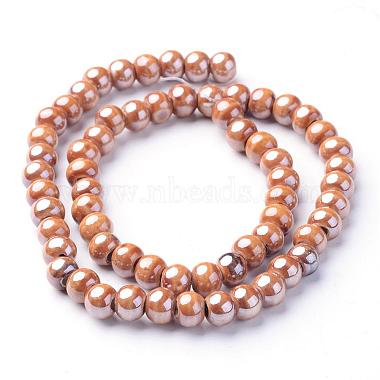 7mm Camel Abacus Porcelain Beads