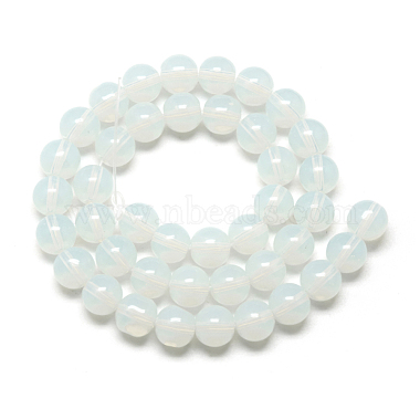 Chapelets de perles en verre imitation jade(X-GR4mm69Y)-2