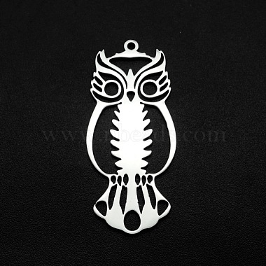 Stainless Steel Color Owl 201 Stainless Steel Pendants