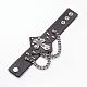 Punk Rock Style Cowhide Leather Rivet Bracelets(BJEW-D438-07)-1
