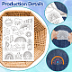 4 Sheets 11.6x8.2 Inch Stick and Stitch Embroidery Patterns(DIY-WH0455-009)-3