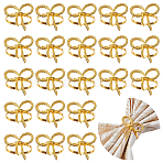 60Pcs Bowknot Alloy Napkin Rings, Napkin Holder Ornament, Restaurant Daily Accessories, Golden, 39.5mm(AJEW-DR0002-68)