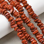 Natural Red Jasper Beads Strands, Nuggets, 8~17.5x7~14x2~5mm, Hole: 0.8mm, 15.55~15.94''(39.5~40.5cm)(G-A285-A08-01)