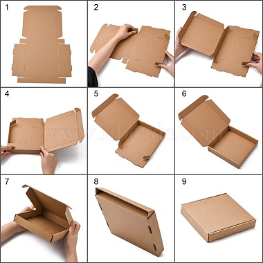 Крафт-бумага складной коробки(CON-F007-A08)-3