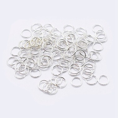 925 Sterling Silver Saw Cut Open Jump Rings(STER-F036-02S-0.9x8mm)-1