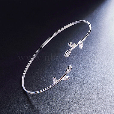 bracelet classique en argent sterling 925 plaqué rhodium shegrace(JB273A)-2