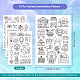 4 Sheets 11.6x8.2 Inch Stick and Stitch Embroidery Patterns(DIY-WH0455-053)-2