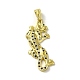 Rack Plating Brass Micro Pave Cubic Zirconia Pendants(KK-A210-03F-G)-1