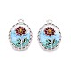 Rack Plating Alloy Enamel Pendants(ENAM-N065-12P)-1