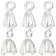 Beebeecraft 8Pcs 925 Sterling Silver Pendant Bails(STER-BBC0005-49S)-1