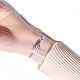 Модные женские браслеты из латуни с манжетами(BJEW-BB59651-A)-2